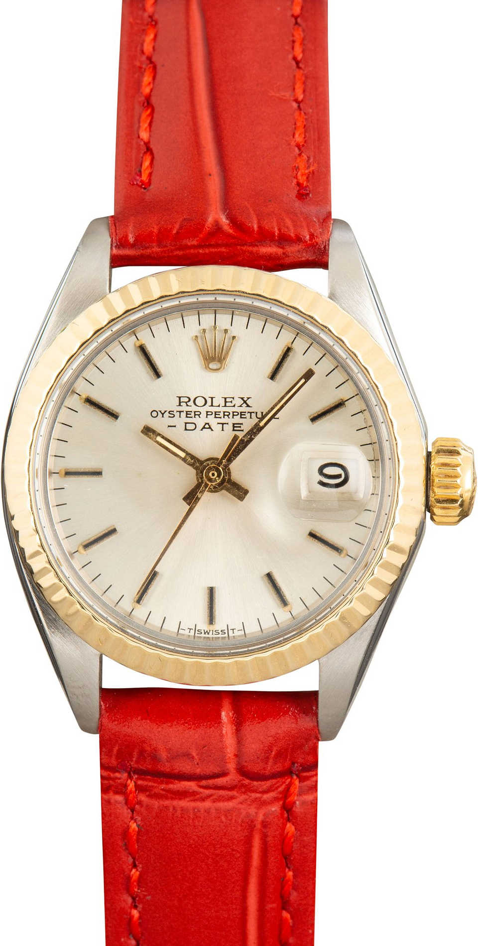 Ladies-Rolex-Date-6917-Silver-Dial